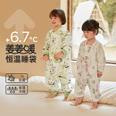 威尔贝鲁婴儿睡袋秋冬季 纯棉分腿儿童防踢被子春秋厚 宝宝恒温新款