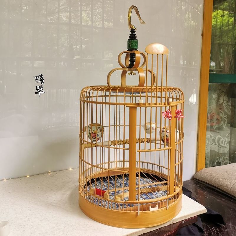 精品川笼画眉鸟笼 纯手工鸟笼子 成都笼子 全套包邮 鸣翠专柜