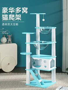 太空舱猫爬架猫窝猫树一体树干猫咪架子玩具小户型楼跳台家用小型