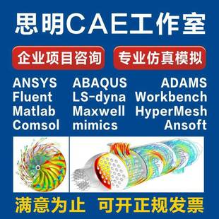 答疑指导ANSYS/abaqus/adams/comsol/lsdyna/workbench仿真fluent