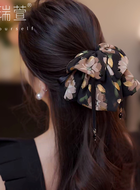 ZJ055春夏浪漫繁花花朵蝴蝶结抓夹发饰头饰