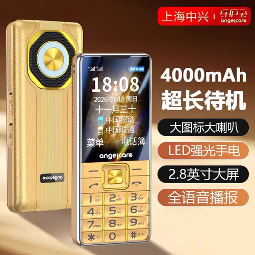 中兴守护宝E600全网通4g定位老人