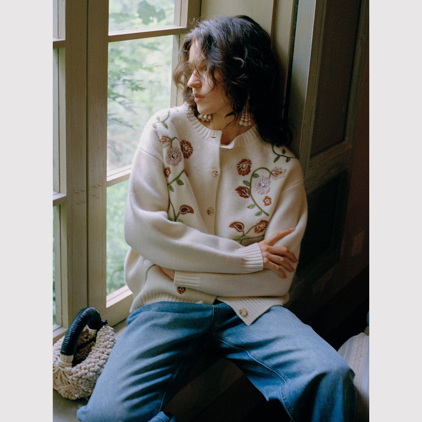 TOP家 藤蔓艺术 法式复古美学植物花卉手工绣花超细澳毛针织外套,女装/女士精品,毛衣,淘宝优惠券,粉丝福利购,淘宝优惠卷