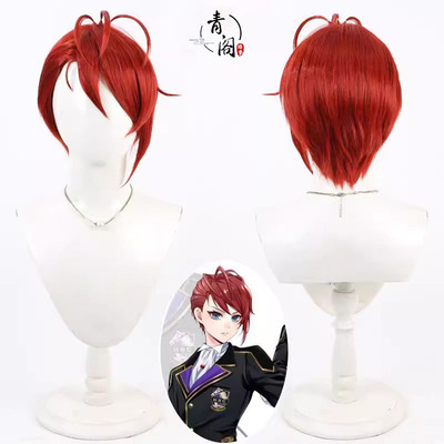 【青阁】扭曲仙境小美人鱼 马术部银Riddle cos假发酒红色