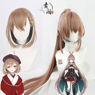 【青阁】Hololive EN虚拟主播 VTuber 七诗无铭cos假发猫头鹰