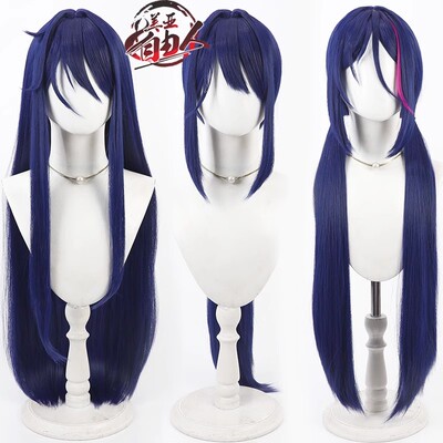 【青阁】赛博女鬼 疯狂米塔cos假发善良Miside DEMO深蓝色头皮