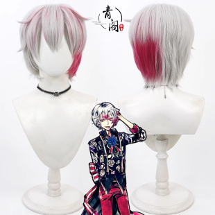 【青阁】 Amon 阿蒙里德cos假发恶魔执事与黑猫魔神-侯爵银白色
