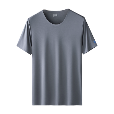 莫代尔冰丝睡衣男单件上衣T恤