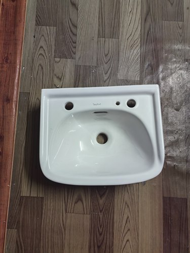 陶瓷支架盆半嵌入式洗脸盆家用卫生间洗手盆小户型洗漱台盆挂墙式