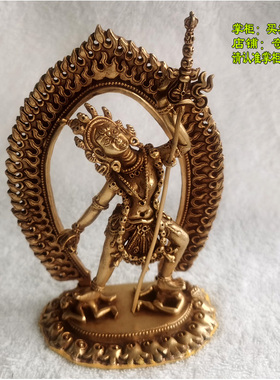 尼泊尔铜鎏金佛像那若卡居空行母