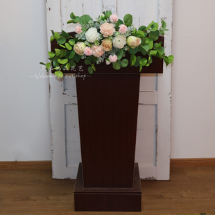 下垂仿真绢花会议桌花摆花 讲台花仿真花演讲台花束主席台假花挂式