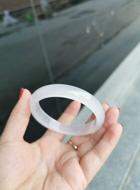 包邮/天然白月光玛瑙细条手镯/玉髓玉石女士手坏/5456586062毫米