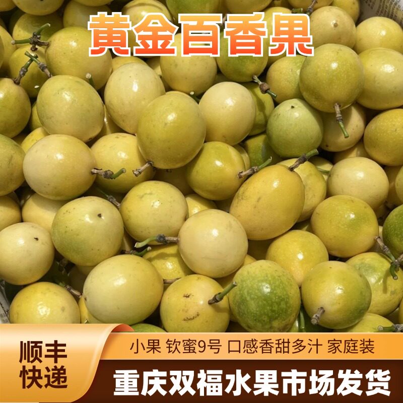 黄金百香果钦蜜9号小果3斤5斤8斤家庭装当季水果推荐重庆双福顺丰