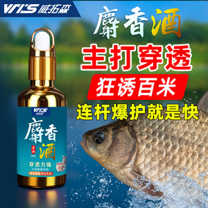 威拓森高浓度麝香酒鲫鱼小药黑坑野钓钓鱼专用中药酒诱鱼剂鱼饵料