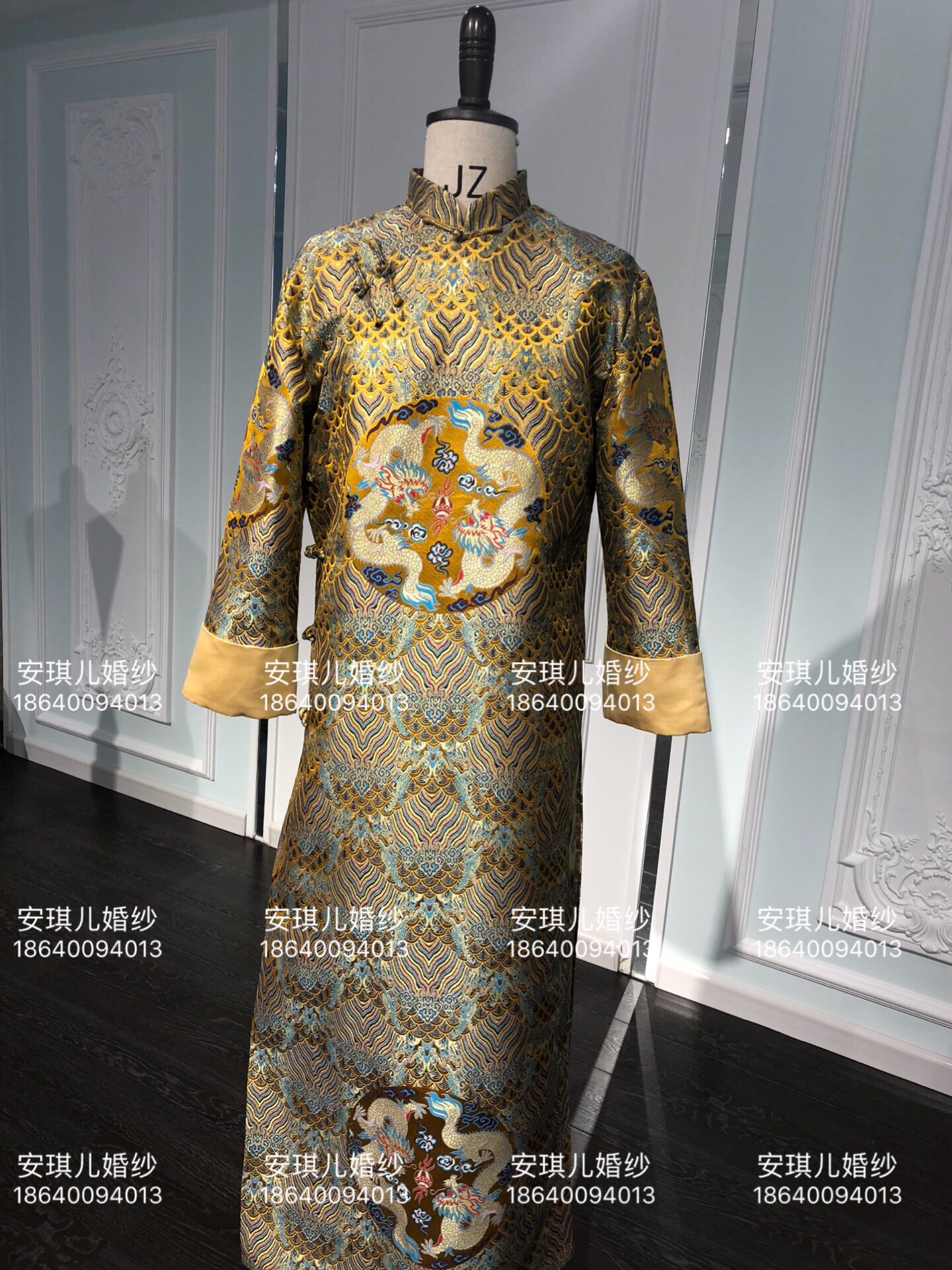 新郎装新郎男士古装中式礼服秀禾服男士秀禾中式长袍马褂唐装