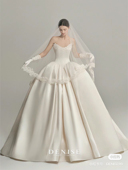 抹胸缎面婚纱礼服租赁 eyes 出租Denise 2024底牌新娘蕾丝ocean