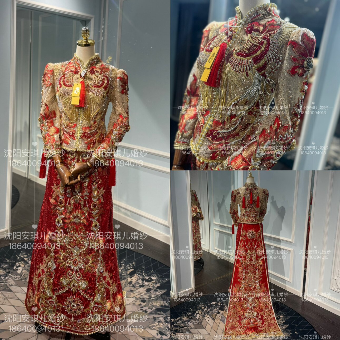 双冠实体御赏品牌正品新娘中式婚礼高端印度丝马来褂秀禾服出租