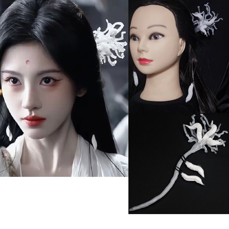 月鳞绮纪鞠婧祎露芜衣同款发饰长发簪子古风仙女头饰品配饰定制