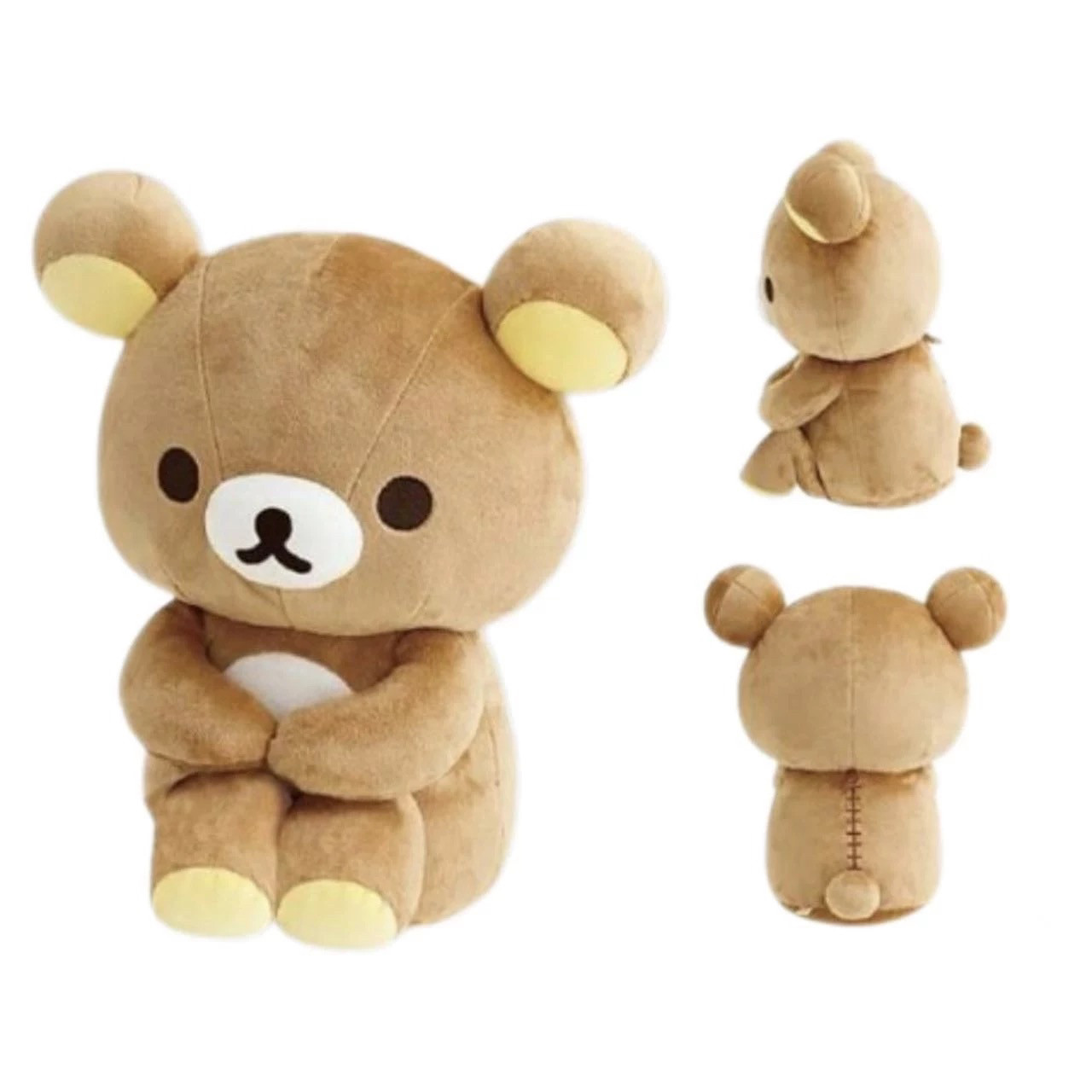 日本代购 轻松熊rilakkuma 雨过天晴 委屈抱腿蹲蹲m码公仔玩偶