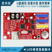 中航LED单双色U盘控制卡H U7系统主板