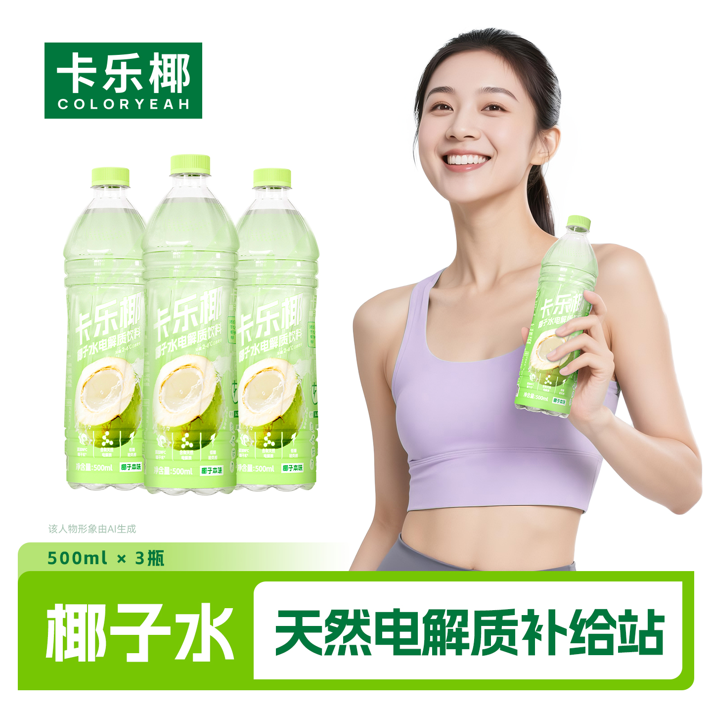卡乐椰天然椰子水电解质水饮料