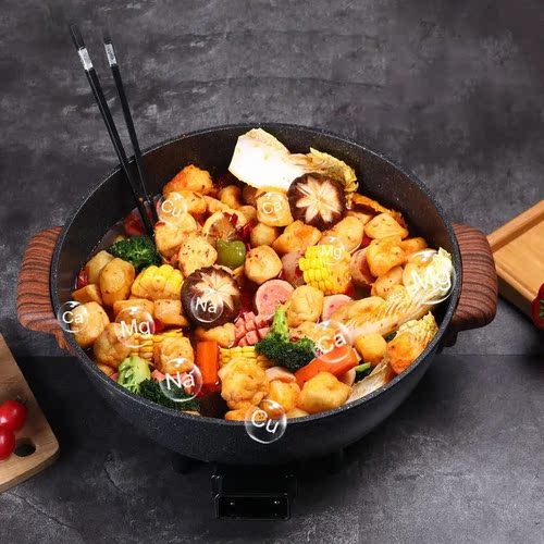 韩派麦饭石电火锅家用