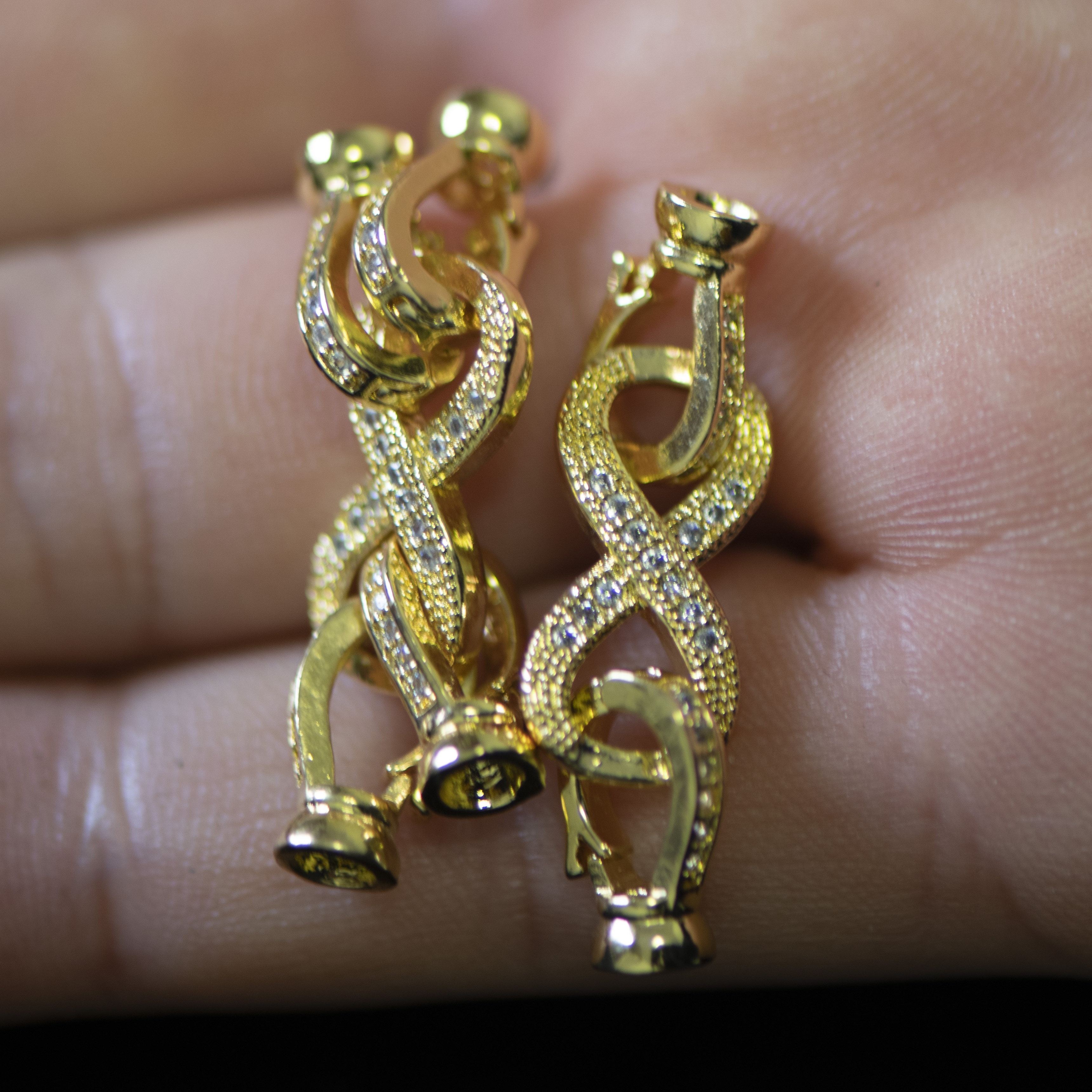 PEARL NECKLACE CLASP SINGLE-ROW DOUBLE-ROW DIY ACCESSORIES 14K GOLD-FILLED FIGURE-8 BUCKLE LOCK BUCKLE SILVER-PLATED BUCKLE FIGURE-EIGHT COPPER