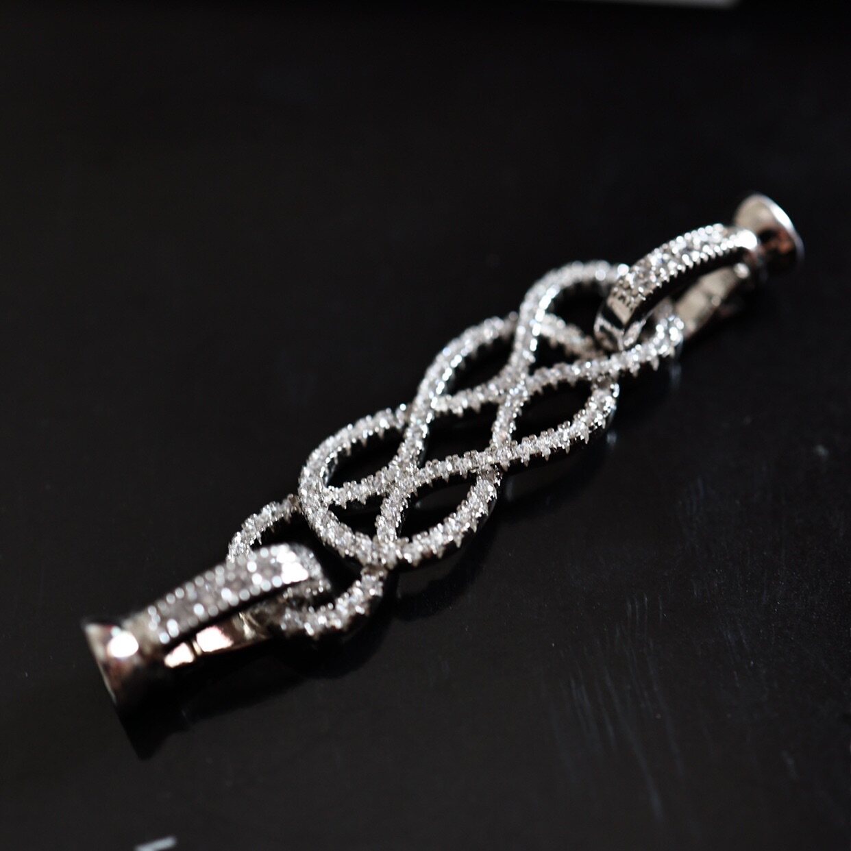 DIY JEWELRY ACCESSORIES S  SINGLE-ROW DOUBLE-ROW PEARL NECKLACE CLASP LOCK LARGE INS SIMPLE AND GENEROUS