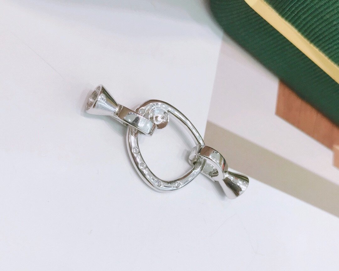DIY JEWELRY ACCESSORIES S PEARL NECKLACE CLASP UNIVERSAL BUCKLE JOINT SILVER JEWELRY CLASP COLOR RETENTION INS