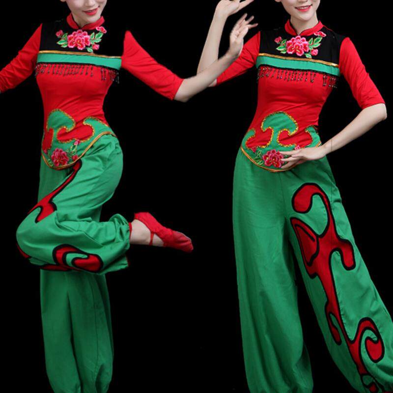 采购产品秧歌服装表演服装瘦脸灯舞腰鼓服装古典舞服装成年妇女广