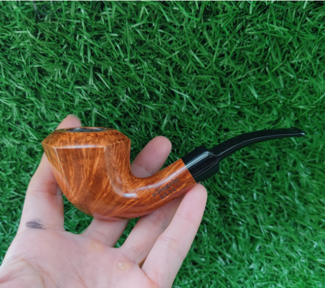 进口石楠木根手工实木中大号9MM送工具66大顺六面斗六角弯式烟斗