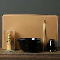 Matcha bowl, ceramic, Japanese-style matcha beating set, tea whisk, bamboo matcha brush, Hyabonri, Song Dynasty tea ceremony gift box thumbnail 3
