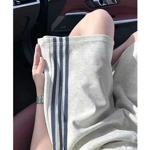 三杆短裤女夏季宽松运动休闲百搭