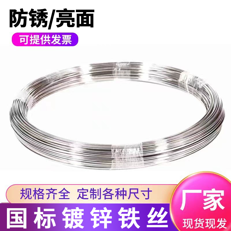 304不锈钢丝热镀锌防锈铁丝手工diy 8号10号12号硬铁丝细软铁丝线-封面