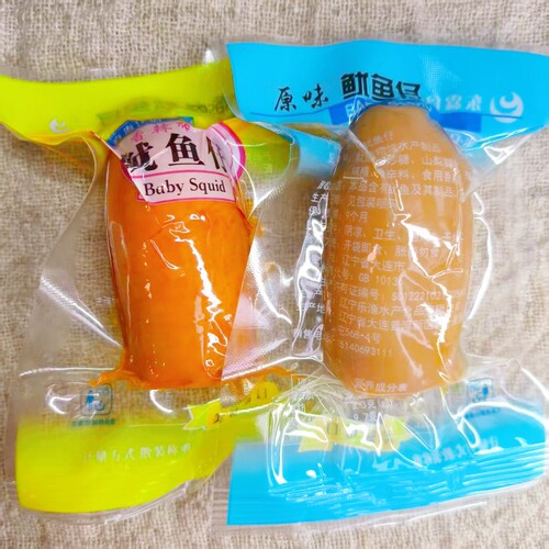 大连东霖食品特产碳烤鱿鱼仔小带籽500g即食新鲜香辣味零食小包装 - 封面