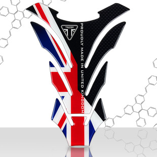 适用于凯旋Trident660 Triple765R 1200RS改装立体油箱鱼骨贴花