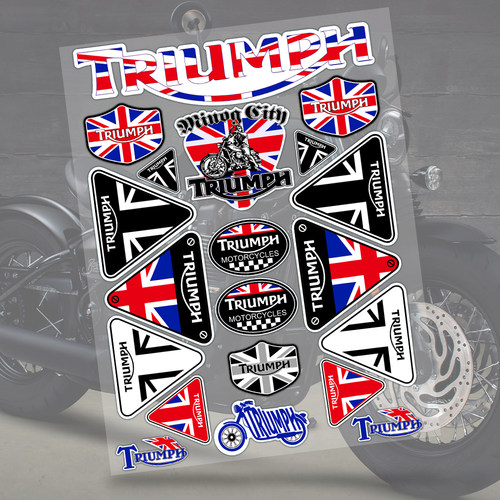 适用改装摩托车贴花防水油箱贴纸