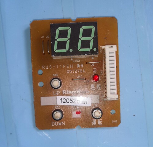 适用林内11升恒温燃气热水器電脑板 RUS-11FEH Q51276A 显示板