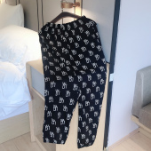 260斤可外穿休闲简约家居裤 宽松大码 可出门 春秋纯棉薄款 情侣睡裤