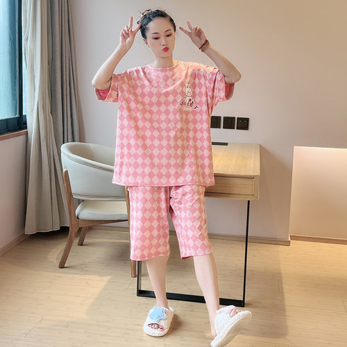 女士纯棉加大码家居服200可穿