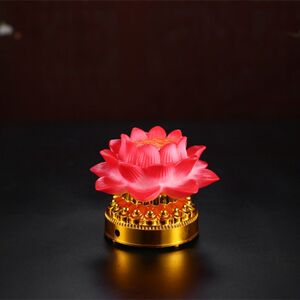 精美电子七彩莲花灯LED寺庙许愿荷花灯法会家用装饰佛灯
