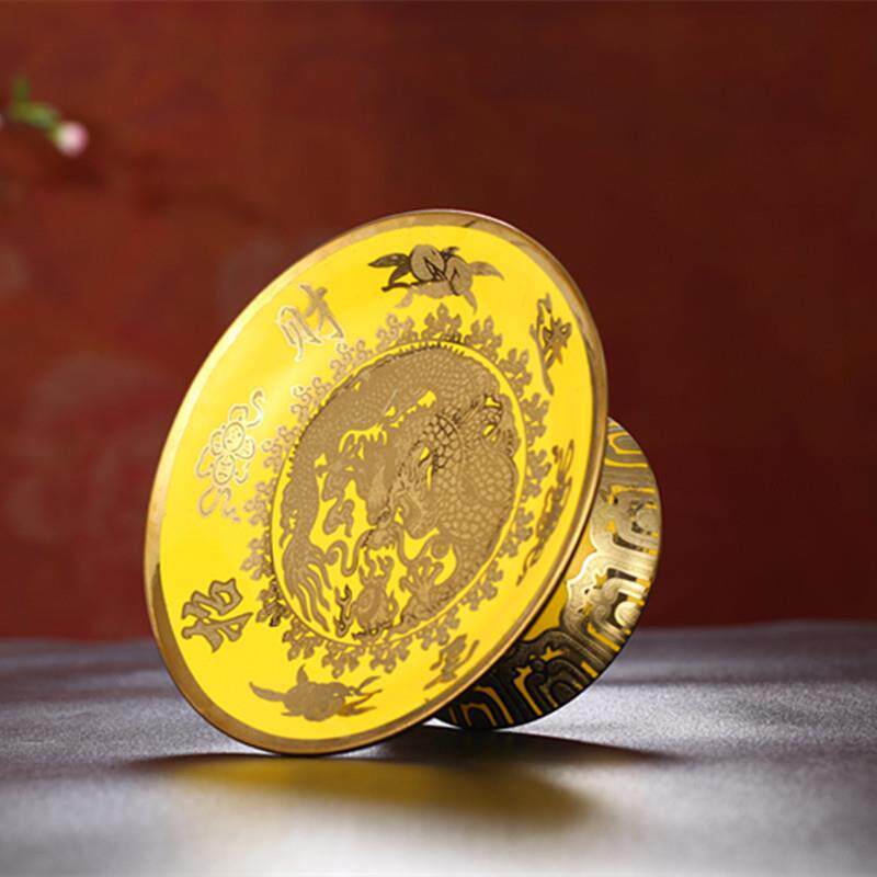 道家财神供盘招财进宝盘 佛具用品菩萨财神水果盘 家用供碟供果盘