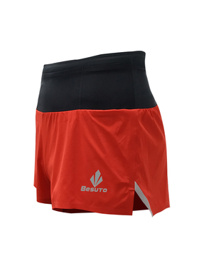 Besuto北斯途多袋运动三分裤马拉松装备长跑运动服田径男女竞赛服