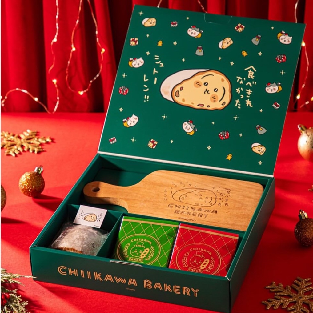 日本chiikawa面包房圣诞新品漫画为原型usaqi史多伦特别礼盒砧板