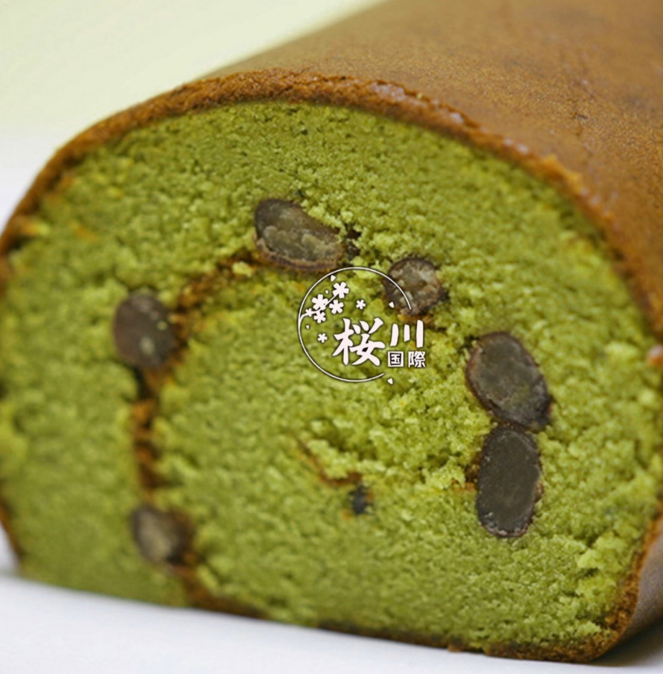 由工匠用手卷起来抹茶丹波大纳言红豆1.5倍增量蛋糕日本京都