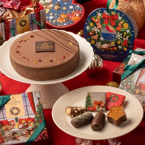 GODIVA｜幻想曲奇幻世界主题 日本歌帝梵 圣诞节限定巧克力铁罐