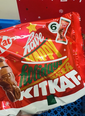 日本雀巢kitkat圣诞老人造型巧克力各种口味威化饼干铁盒铁罐