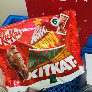 日本雀巢kitkat圣诞老人造型巧克力各种口味威化饼干铁盒铁罐