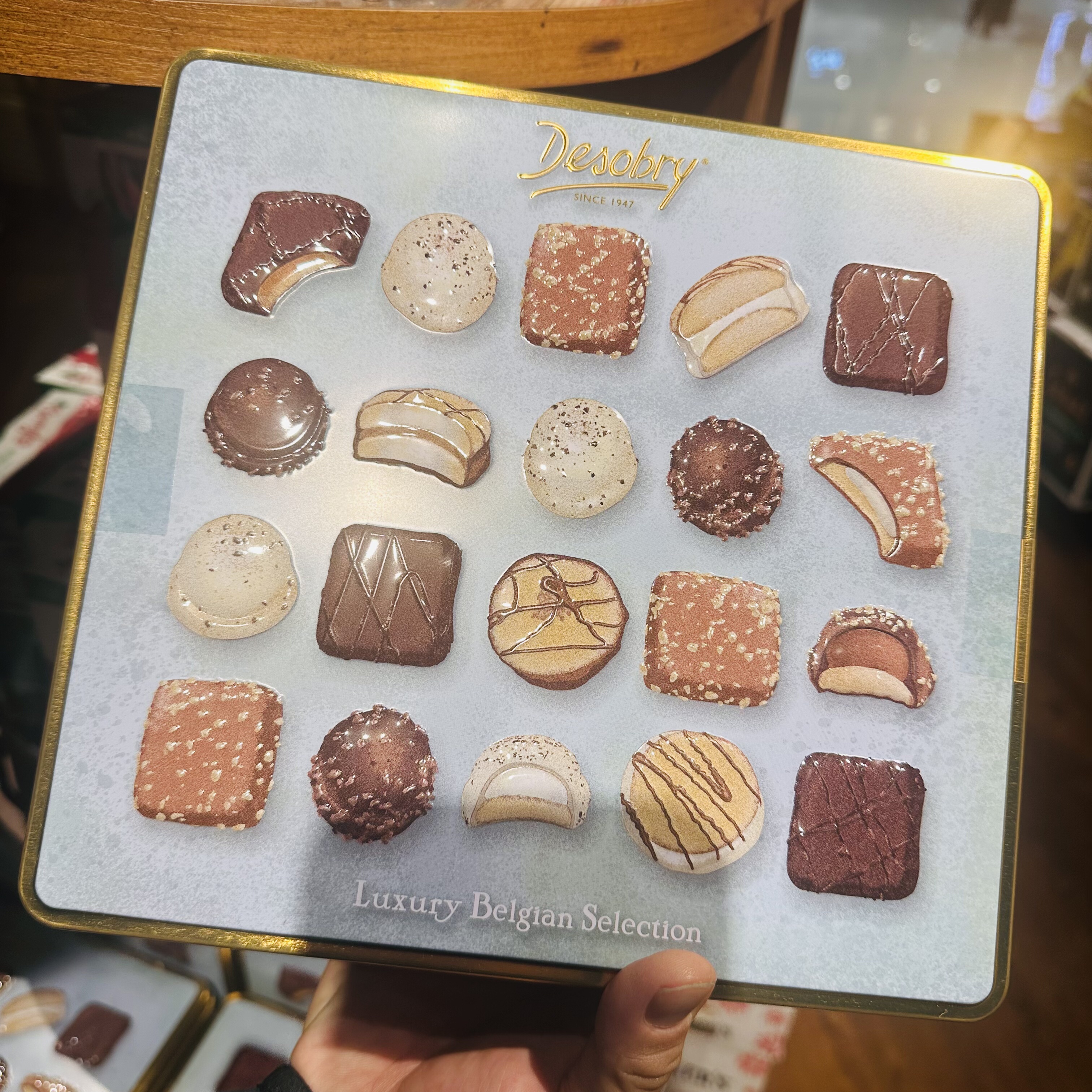 【圣诞节限定】日本kaldi 巧克力饼干铁罐铁盒