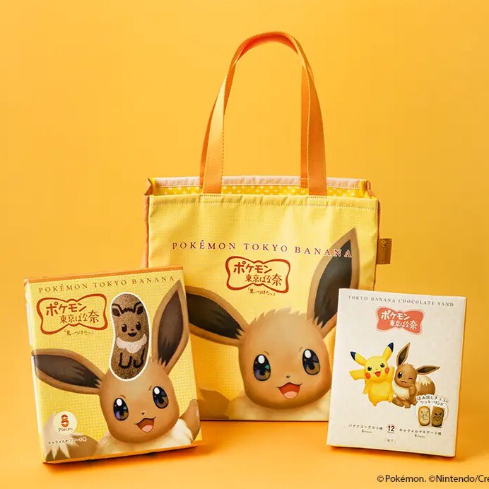 时隔4年复活「伊布东京香蕉 蛋糕饼干手提包宝可梦30周年日本直邮